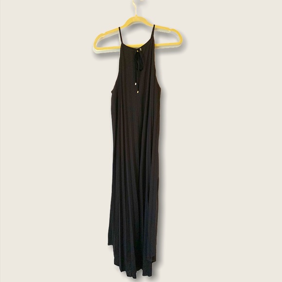 Black Halter Hi-Low Dress - Picture 2 of 3
